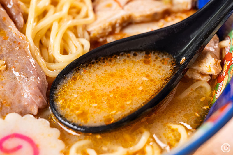 ramen broth at Halal Ramen Shinjukutei Yotsuya