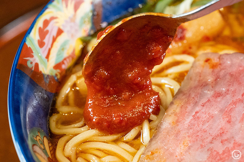 special condiment at HALAL WAGYU RAMEN SHINJUKU-TEI