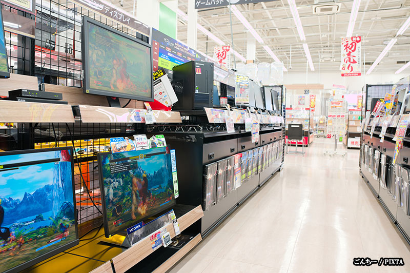 A Japanese electronics store