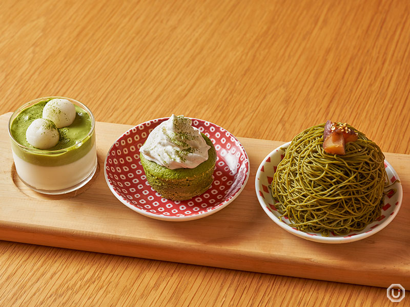 Matcha desserts at Ochobohan