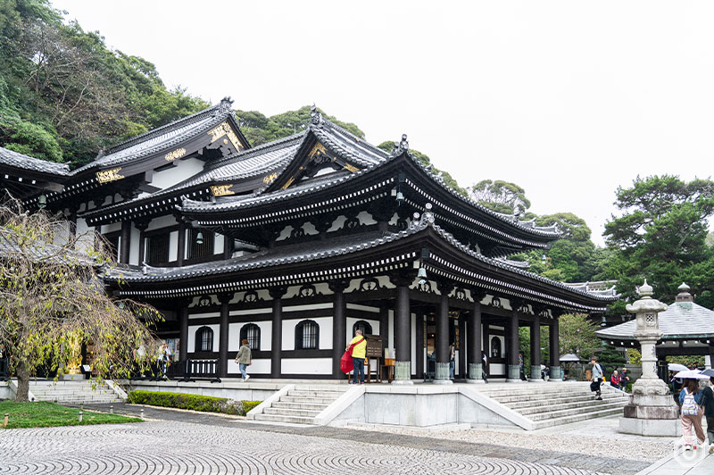 main worship hall at Hase Temple