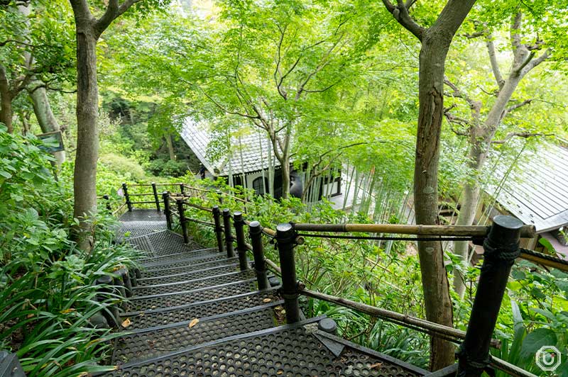 scenic walking path at Hase Temple