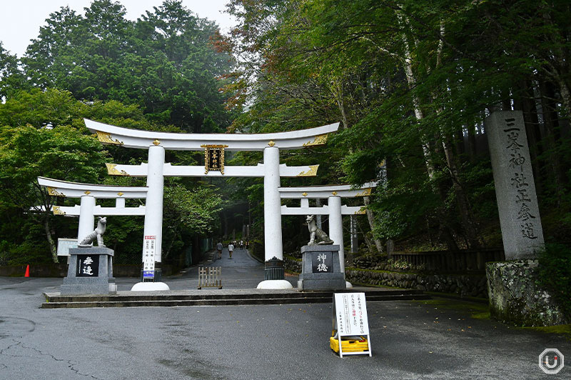 torii gate at Mitsumine Shrine