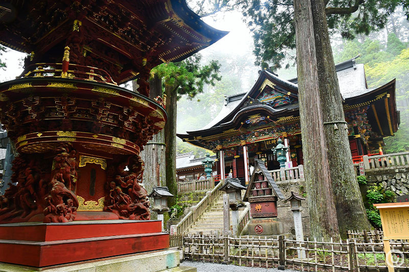 main worship hall at Mitsumine Shrine