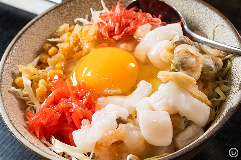 浅草のてっぱん大吉の海鮮系お好み焼き