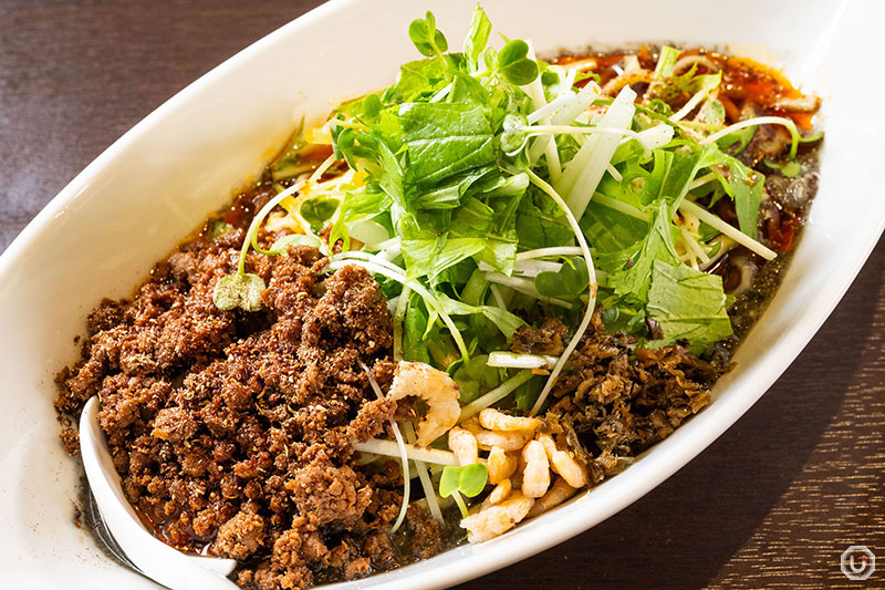 Szechuan dish of noodles with Black Sesame without Soup at Shisen Tantanmen Aun in Yushima