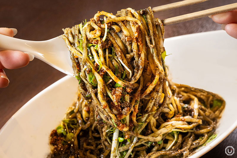 Szechuan dish of noodles with Black Sesame without Soup at Shisen Tantanmen Aun in Yushima