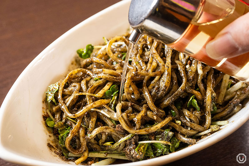 Szechuan dish of noodles with Black Sesame without Soup at Shisen Tantanmen Aun in Yushima