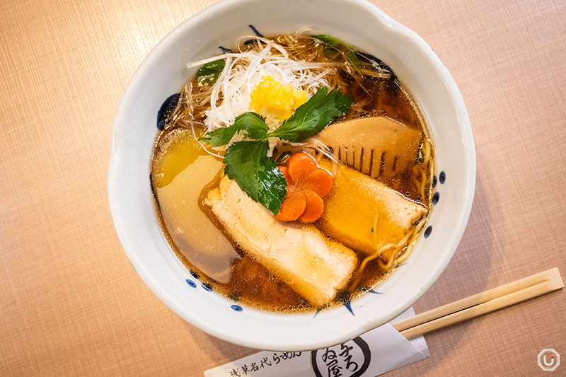 Vegan ramen at Asakusa Nadai Ramen Yoroiya