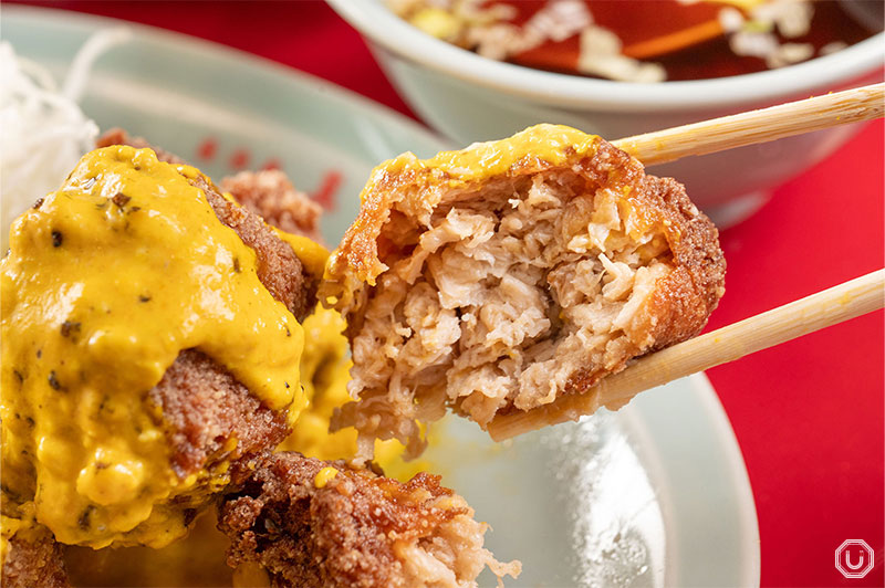 Vegan karaage fried chicken at Vegan Izakaya Masaka in Shibuya