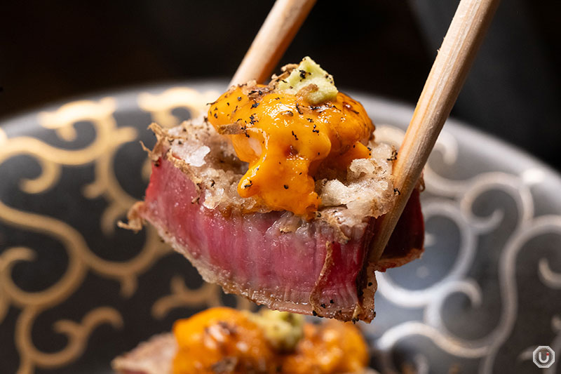 Wagyu beef at Tempura Ginza Onodera Higashi Ginza