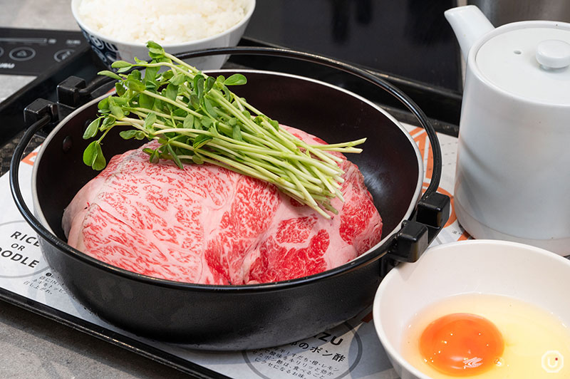 Sukiyaki at Hitori Shabu-shabu Nanadaime Matsugorou Shinjuku TOHO Building