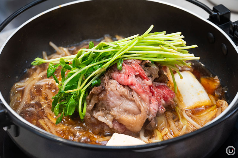 Sukiyaki at Hitori Shabu-shabu Nanadaime Matsugorou Shinjuku TOHO Building