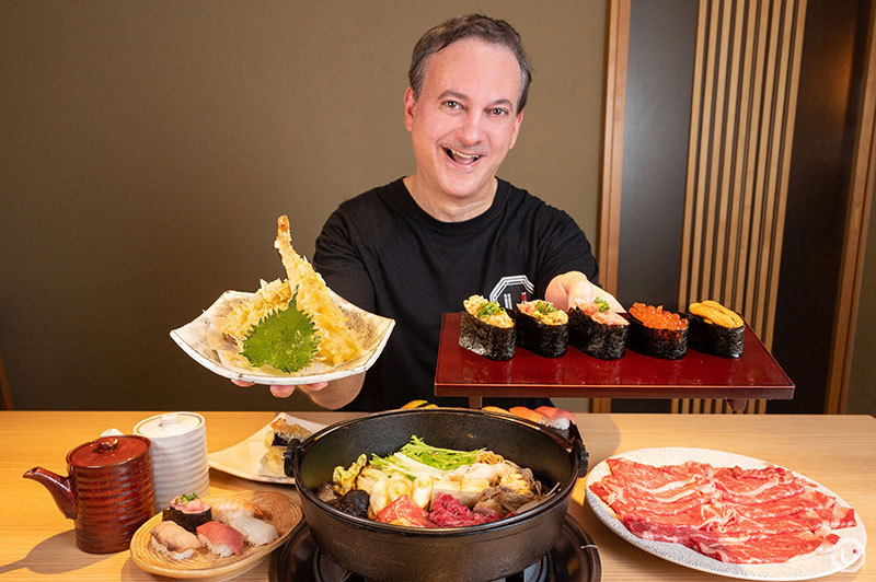 all-you can-eat sukiyaki at Shabu-shabu Sushi Hassan in Roppongi