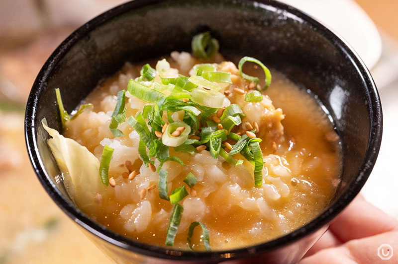 Chicken hot pot at Hakata Jidori Fukuei Kumiai Shibuya.