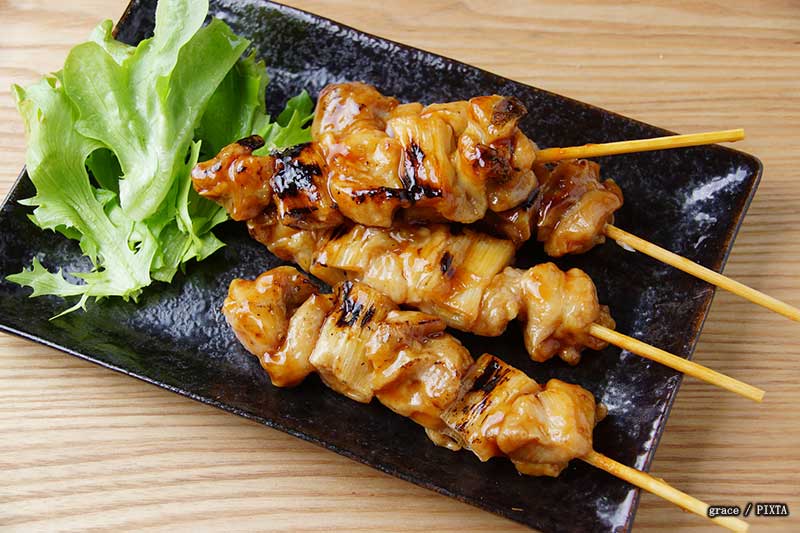 yakitori at a Japanese supermarket