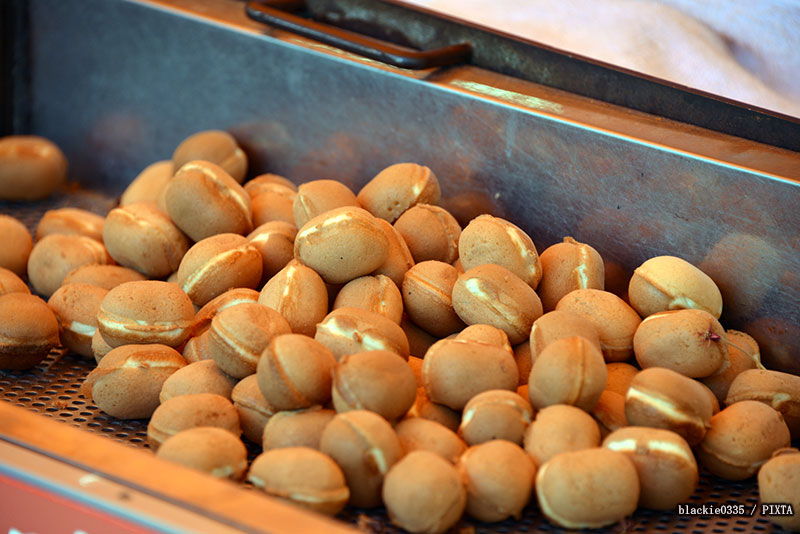 baby castella at a Japanese summer festival