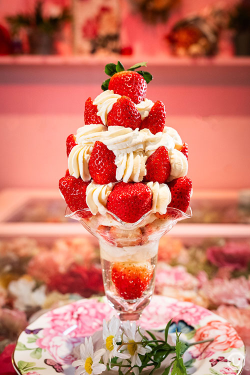 Strawberry Tree Parfait at Yorozu Cafe