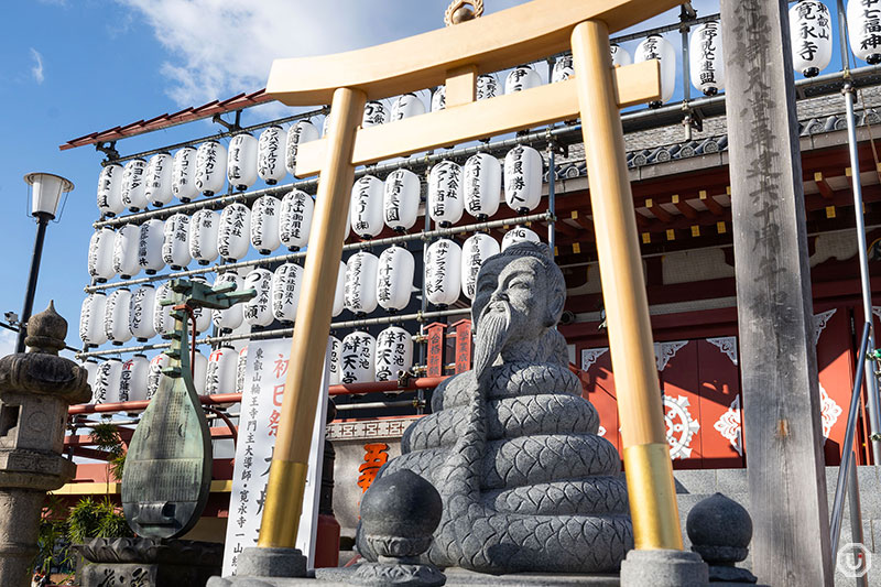 Ugajin statue at Shinobazunoike Bentendou Temple in Ueno