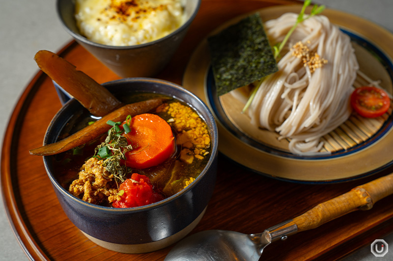 White Curry Meat and Vegetable Tsukesoba