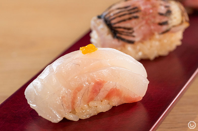 GINZA SUSHI BANYA KAI sea bream sushi