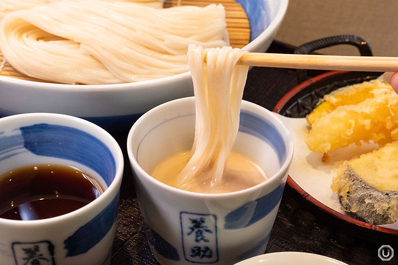 Chilled seiro udon at Ginza Sato Yosuke