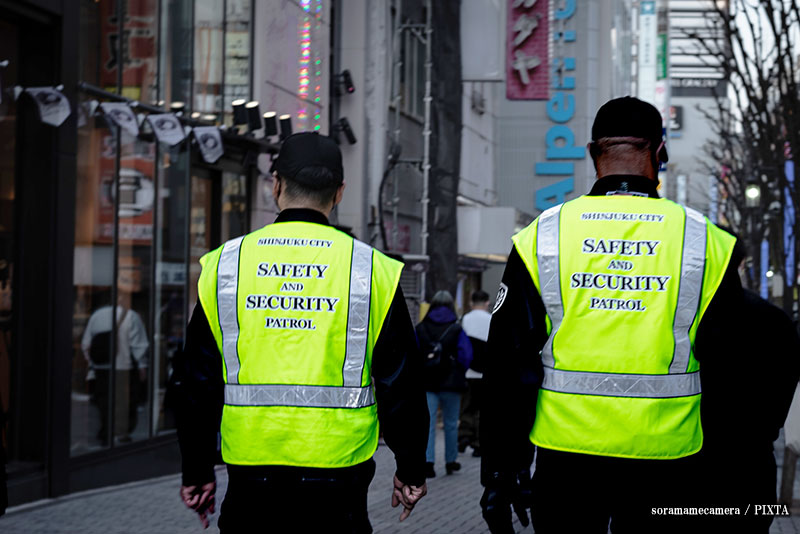 security patrols in Kabukicho
