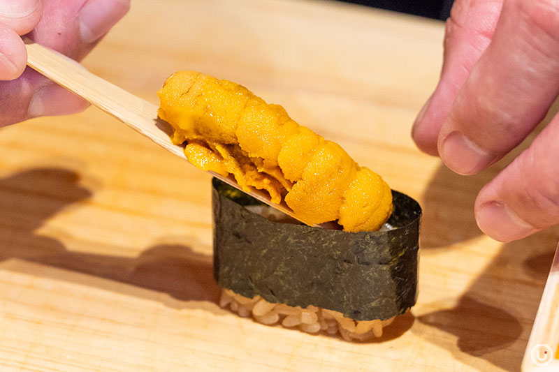Uni from the Seasonal Omakase Nigiri Course: Tsuki
