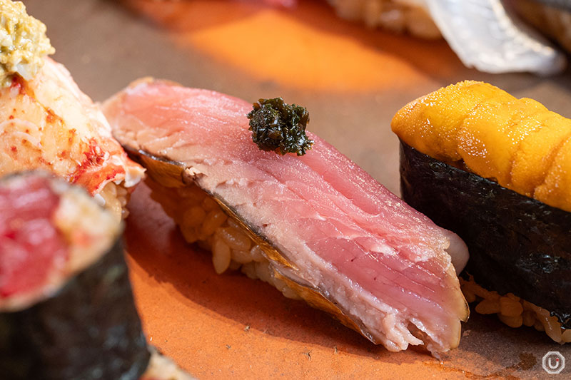 bonito from the from the Seasonal Omakase Nigiri Course: Tsuki