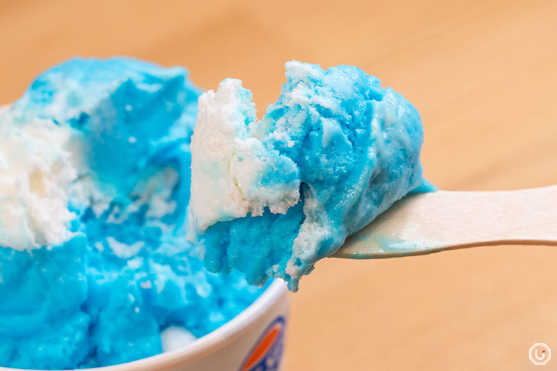 Blue seal ice cream at Ginza Washita Shop