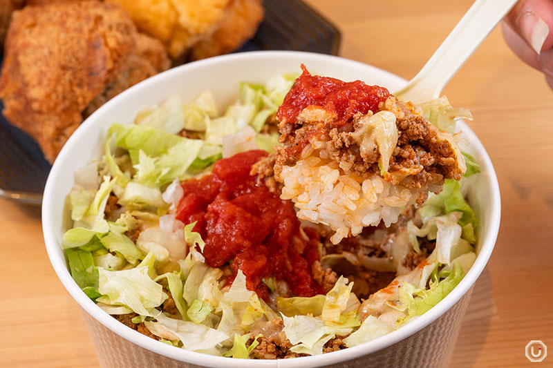 Taco Rice at Ginza Washita Shop