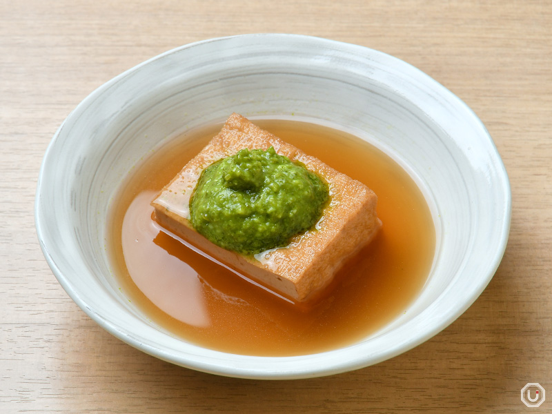 Atsuage oden with genovese