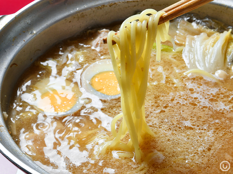 〆のちゃんぽん麺(煮玉子付き)