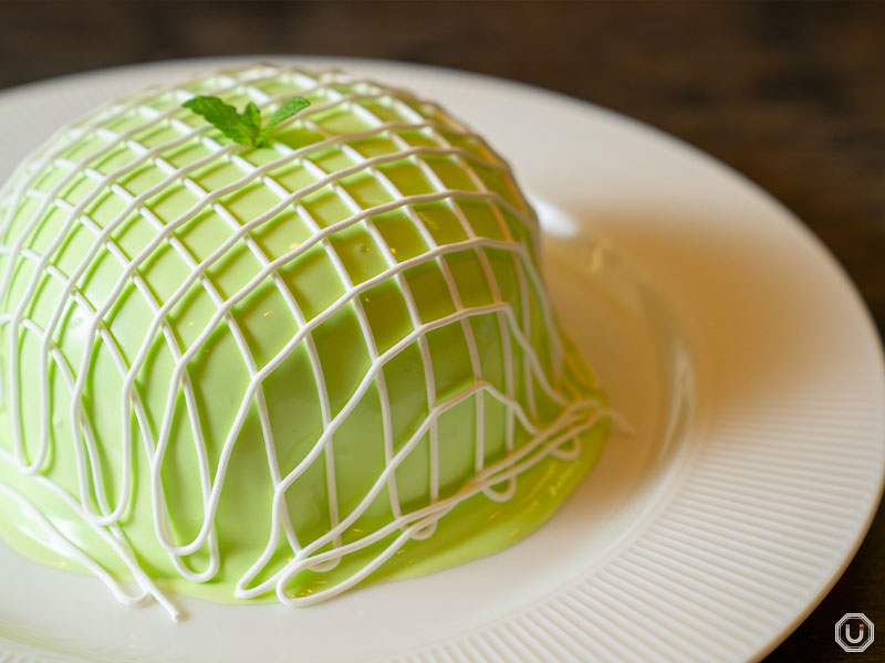 Melon pancake at Cafe Bridge in Ginza