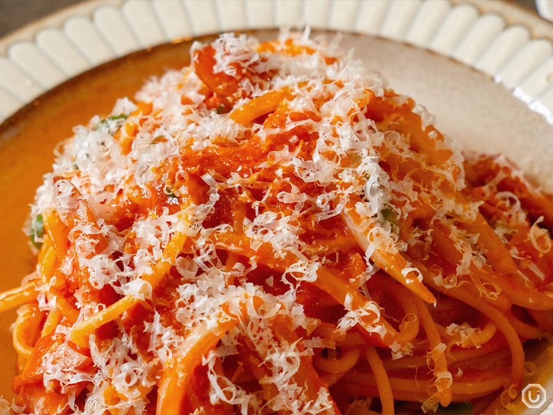 Napolitan spaghetti at Cafe Bridge in Ginza