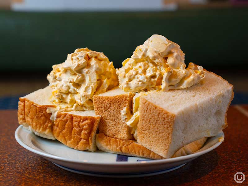 Egg sandwich at Kissa American in Ginza