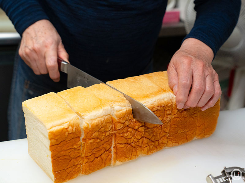 Shokupan bread at Kissa American in Ginza