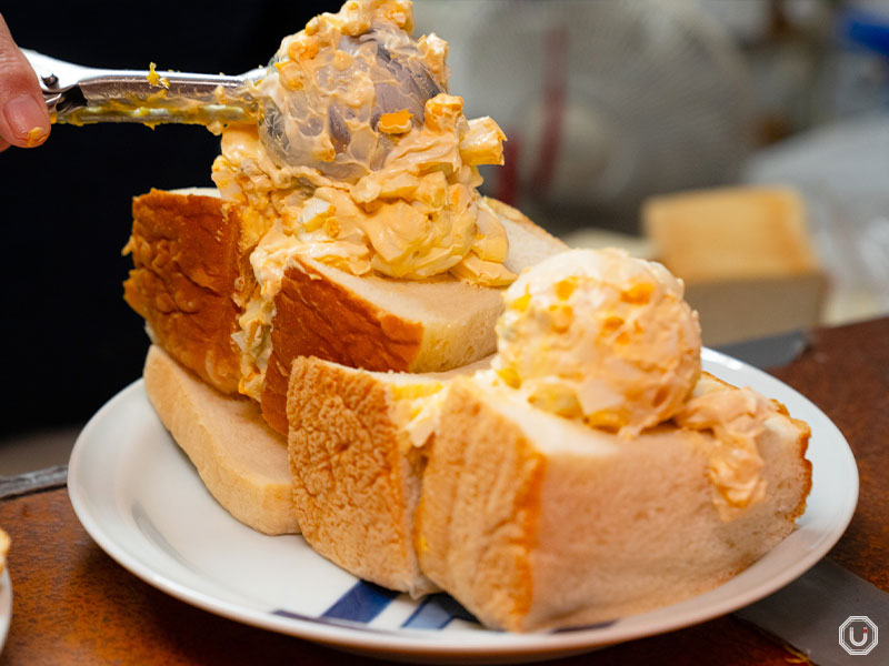 Egg sandwich at Kissa American in Ginza