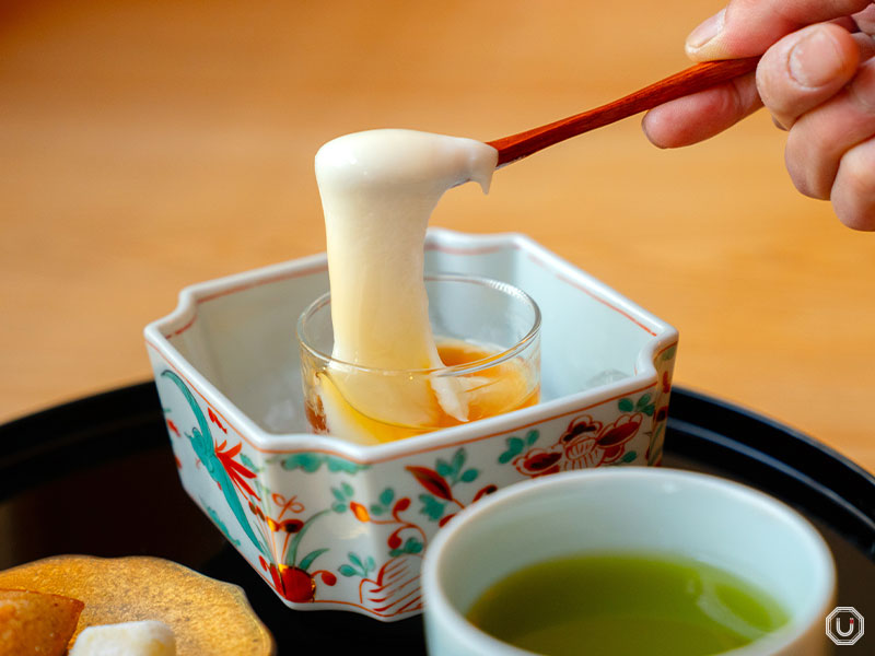 Sinking Mitarashi Dango at HIIRAGI GINZA