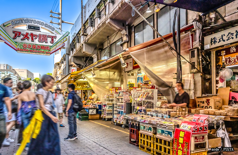 Street stalls in Ameya-Yokocho