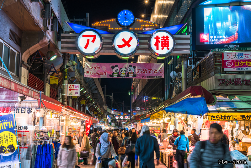 Ameya-Yokocho in Tokyo