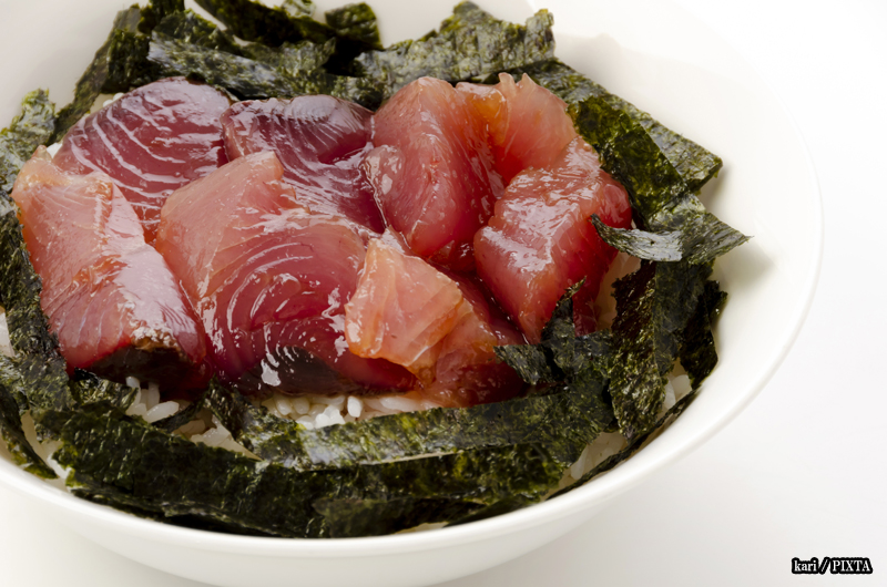 yellowfin tuna rice bowl