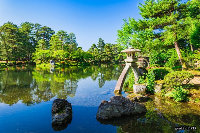 Kenrokuen Garden in Kanazawa