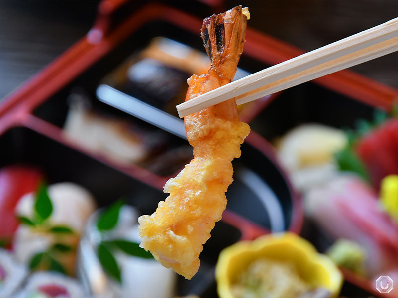 shrimp tempura at Tsukiji Sushi Iwa