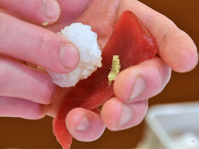 seasonal nigiri at Tsukiji Sushi Iwa
