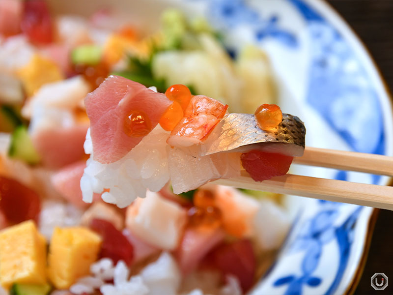 bara chirashi at Tsukiji Sushi Iwa