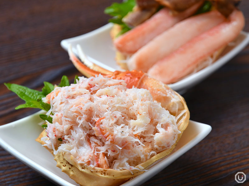 海鮮丼 まるきた 2号店 ボイルズワイガニ 生ズワイガニ