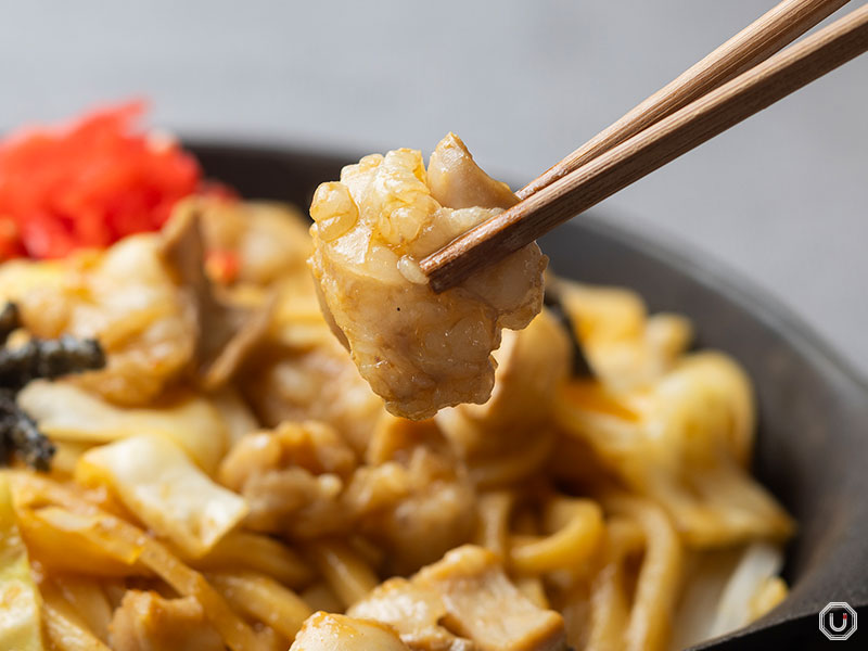 Horumon Yaki Udon at Bistro Cafe Momotenashiya in Shimbashi