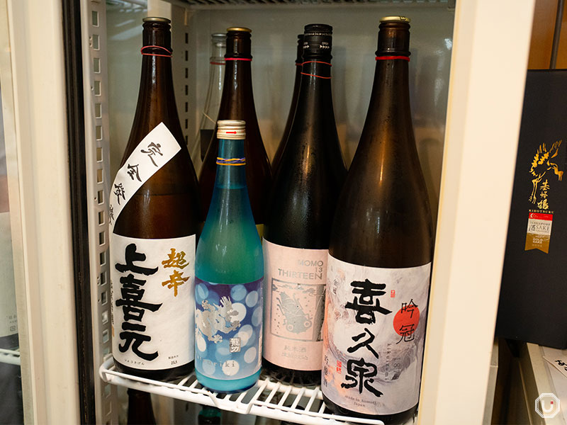 Japanese sake at Tachinomi Kuri in Shimbashi