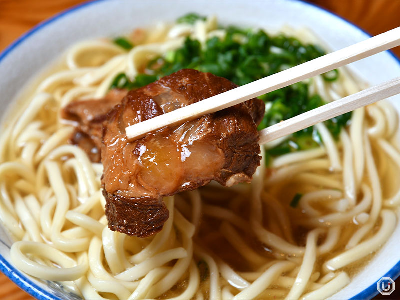 Soki soba at Miyara Seimen